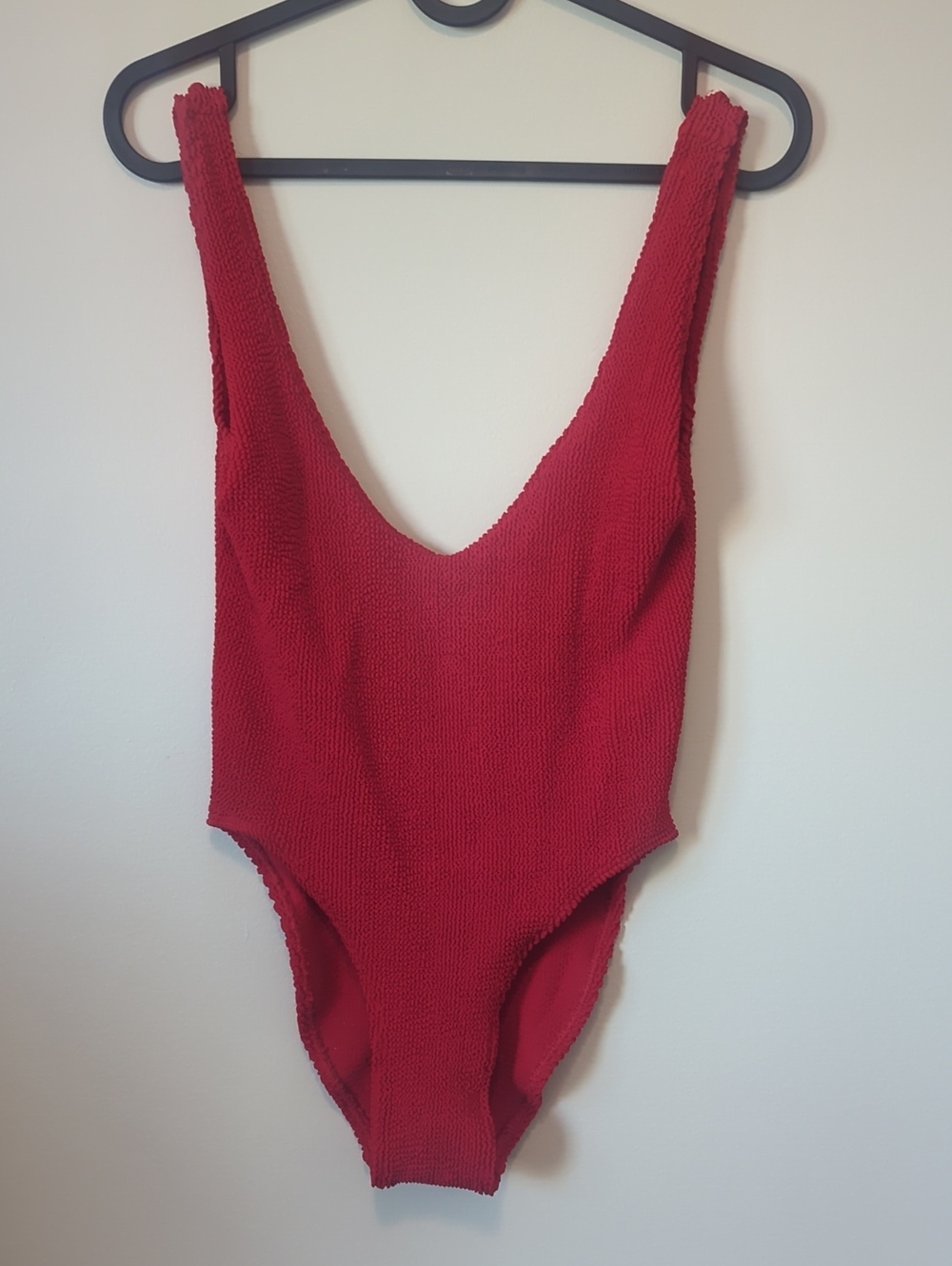 Bondi Born Red Crinkle Swimsuit